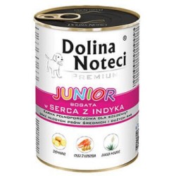 DOLINA NOTECI Premium Junior - serca z indyka 12x 400g