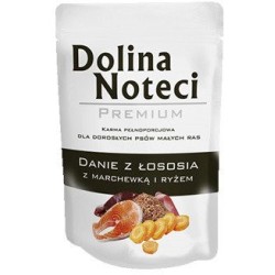 DOLINA NOTECI Danie dla małych ras - Łosoś z Marchewką (saszetka) 12x 100g