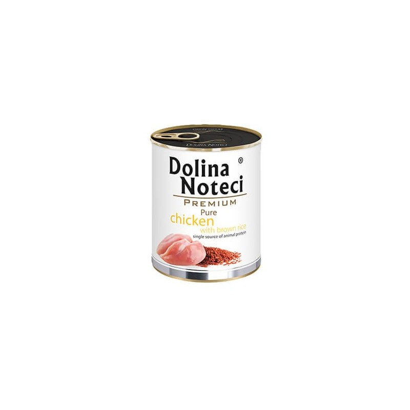 DOLINA NOTECI Premium Pure Kurczak z brązowym ryżem 800g