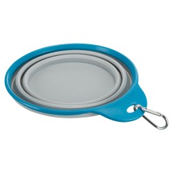 TRIXIE Silikonowa miska podróżna z obręczą (0,5 L / śr. 14 cm)