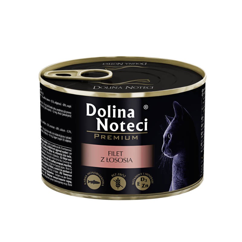 DOLINA NOTECI Premium dla kota - Filet z łososia 12x 185g