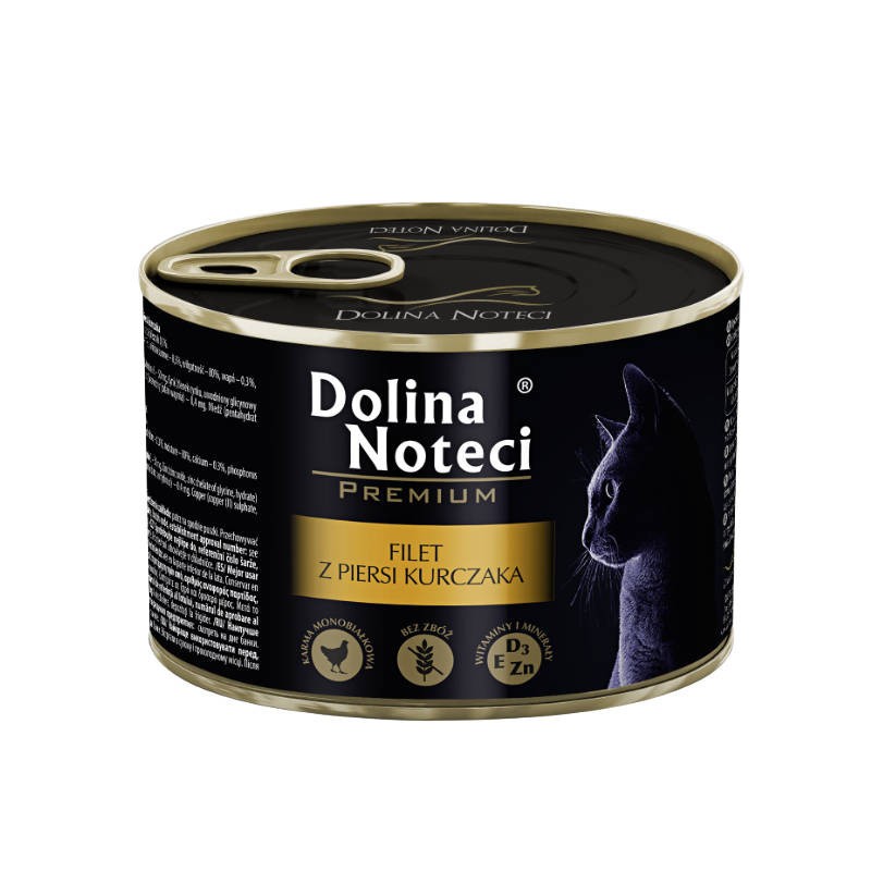 DOLINA NOTECI Premium dla kota - Filet z piersi kurczaka 185g