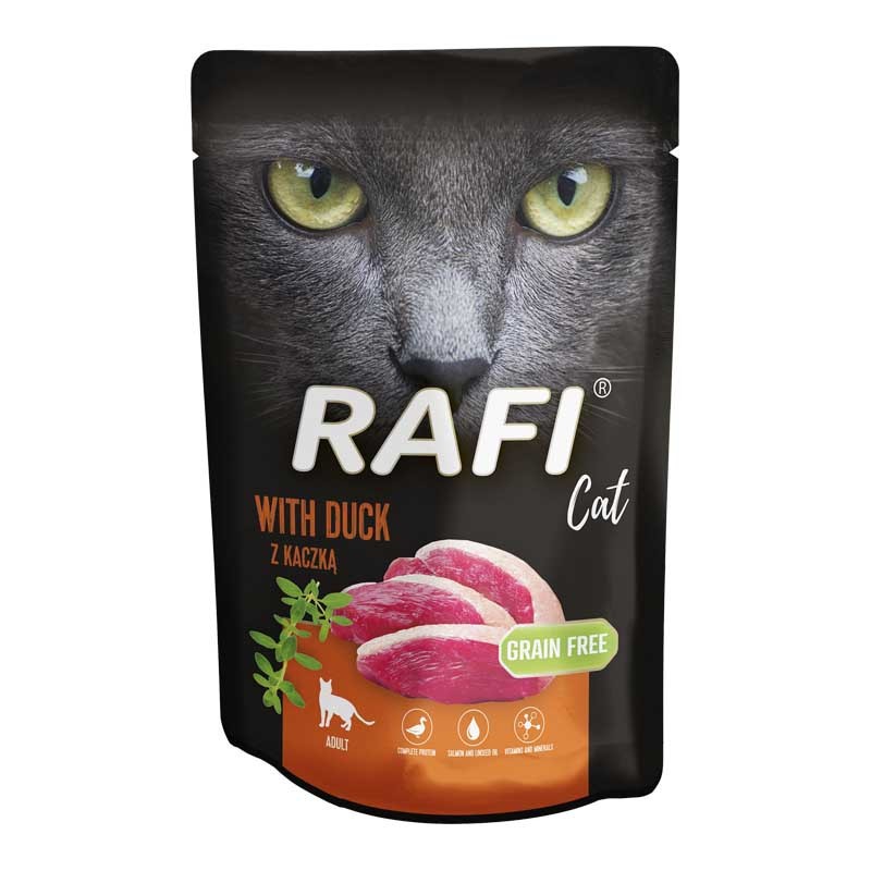 DOLINA NOTECI RAFI Cat z kaczką (saszetka) 12x 100g