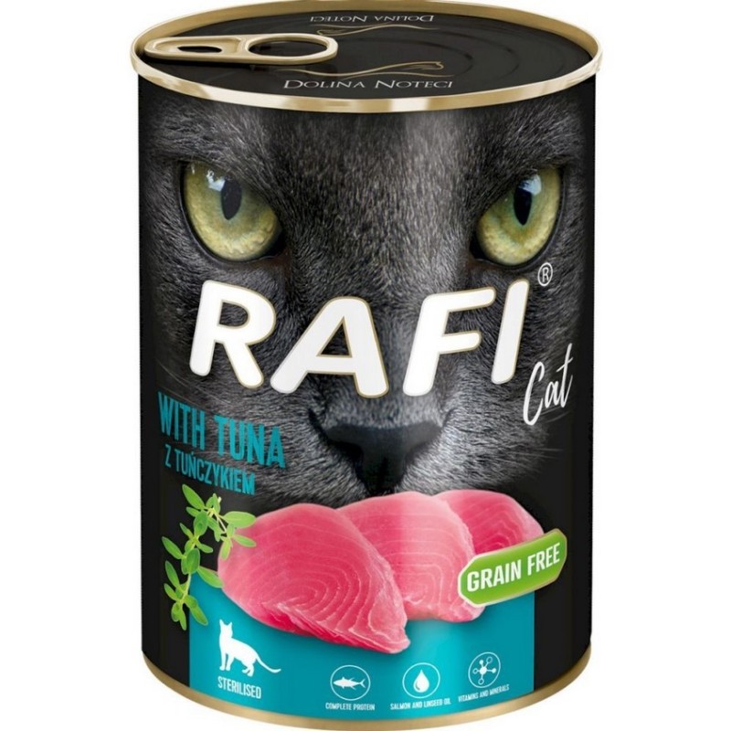 DOLINA NOTECI RAFI Pasztet dla kota sterylizowanego z tuńczykiem 12x 400g