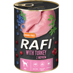 DOLINA NOTECI RAFI Indyk, Borówki i Żurawina 12x 400g