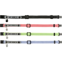 TRIXIE Obroża nylonowa dla kota z adresówką