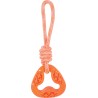 ZOLUX Zabawka TPR SAMBA trójkątna ze sznurem 26 cm - pomarańczowy
