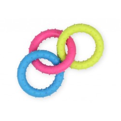 PET NOVA 3 połączone kółka o aromacie mięty 18,5cm - kolorowe