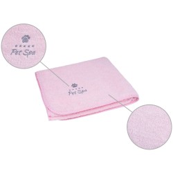 AMIPLAY Spa Ręcznik kąpielowy dla psa - Różowy S