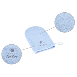 AMIPLAY Spa Rękawica kąpielowa dla psa - Niebieska L-XL