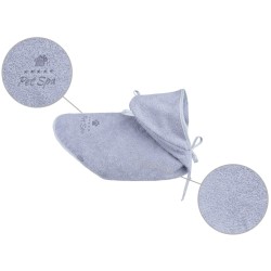 AMIPLAY Spa Pelerynka kąpielowa dla psa - Szara 35 cm