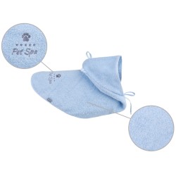AMIPLAY Spa Pelerynka kąpielowa dla psa - Niebieska 25 cm