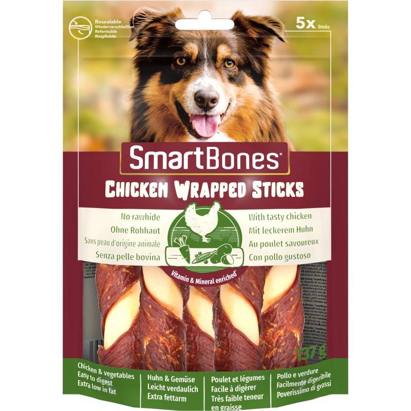 ZOLUX Przysmak Smart Bones Chicken Wrap Sticks - Medium 5 szt.