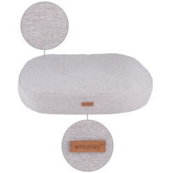 AMIPLAY Montana Materac owalny - Beżowy XL