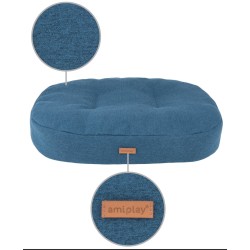 AMIPLAY Montana Materac owalny - Niebieski M