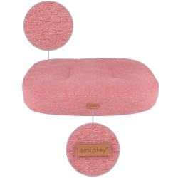 AMIPLAY Montana Materac owalny dla psa - Różowy M