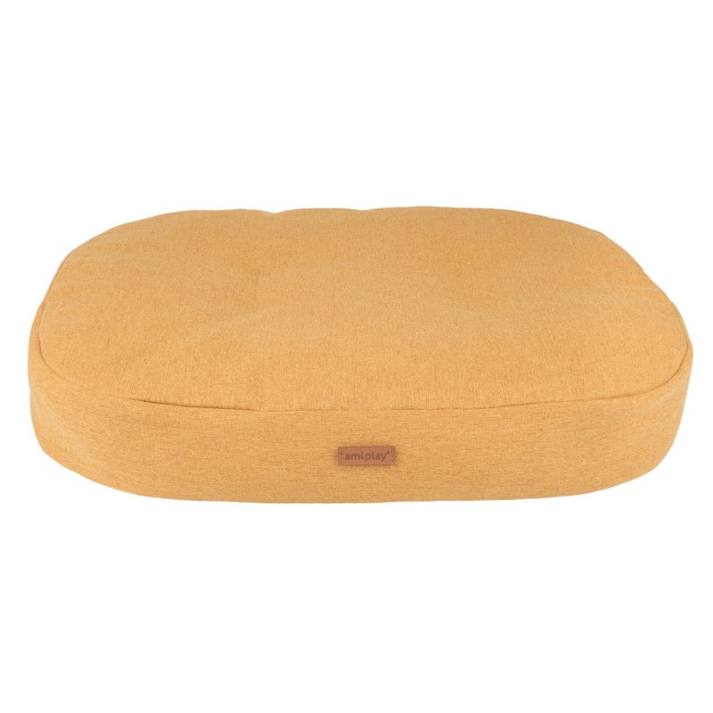 AMIPLAY Montana Materac owalny - Żółty XL