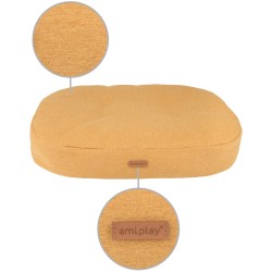 AMIPLAY Montana Materac owalny - Żółty XL