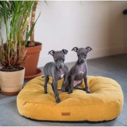 AMIPLAY Montana Materac owalny - Żółty XL