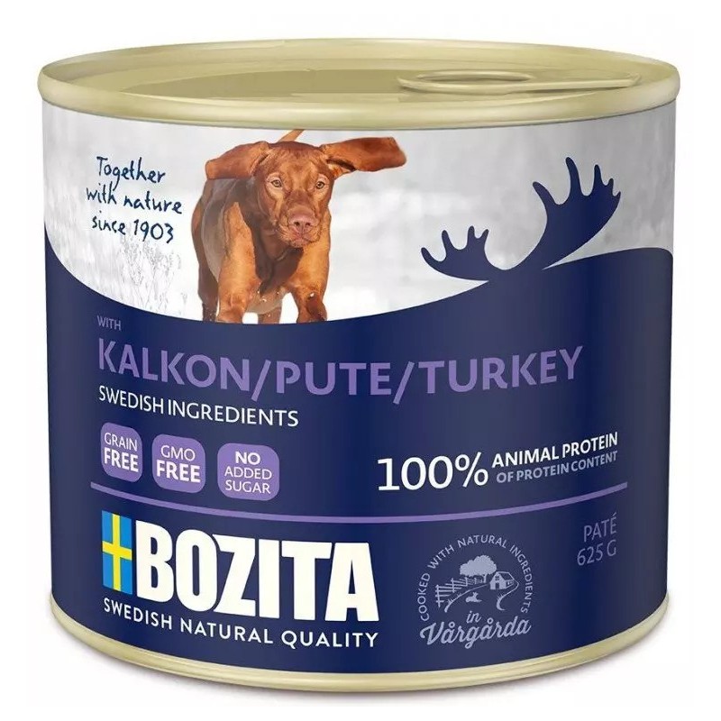 BOZITA Indyk - mokra karma dla psa (puszka) 625g