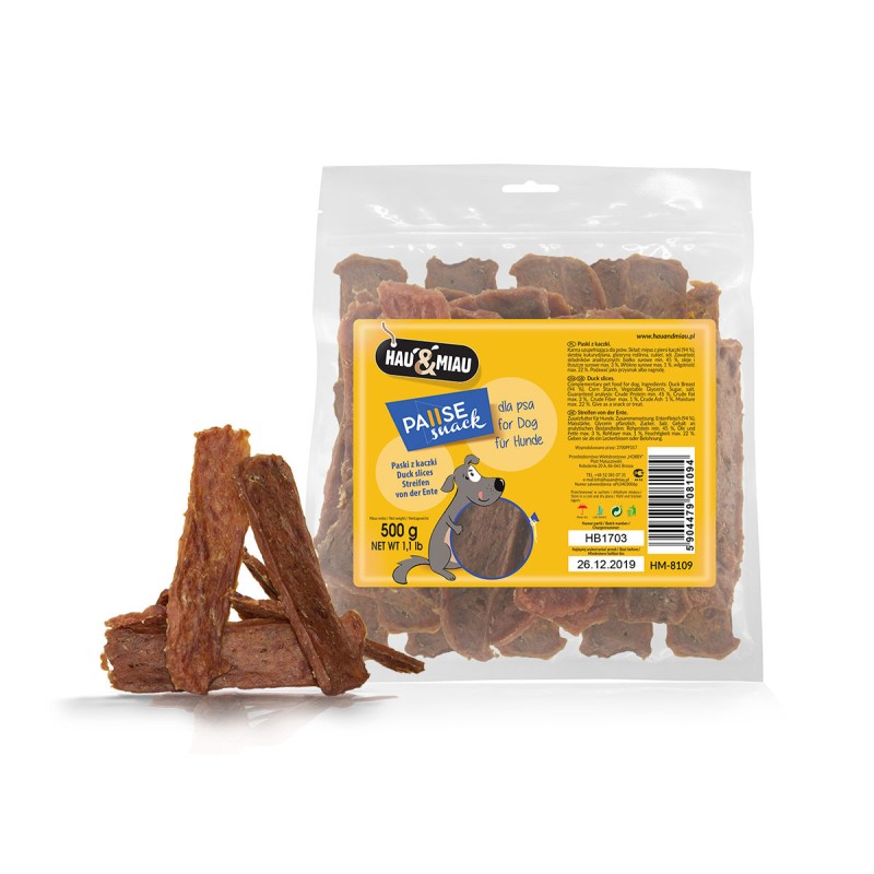 HAU MIAU paski z kaczki 500g