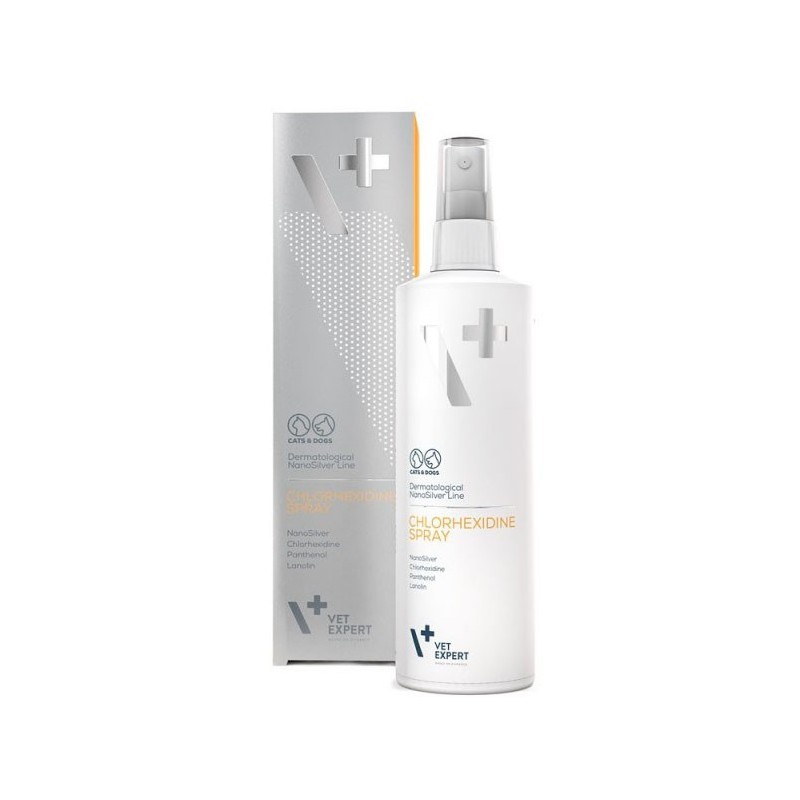 VETEXPERT Chlorhexidine Spray - Dermatological NanoSilver Line 100 ml