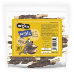 HAU MIAU Patyki ze skóry z kaczką 500g