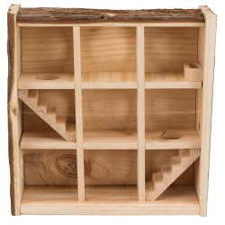 TRIXIE Wieża do zabawy Natural Living 30 × 30 × 10 cm (myszy, chomiki)