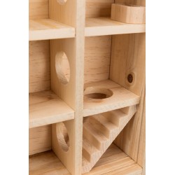 TRIXIE Wieża do zabawy Natural Living 30 × 30 × 10 cm (myszy, chomiki)