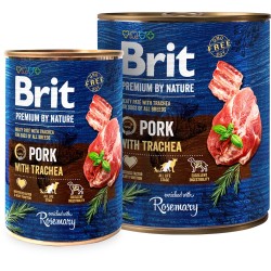 BRIT Premium By Nature Pork & Trachea (puszka) 400g