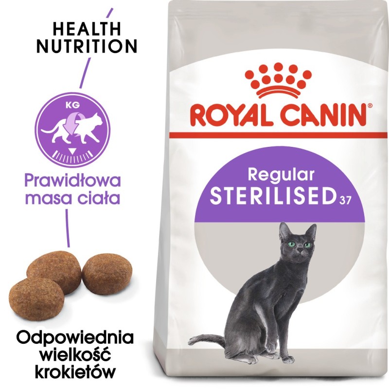 ROYAL CANIN Sterilised 37 karma sucha dla kotów dorosłych, sterylizowanych 10 kg