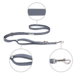 AMIPLAY Smycz regulowana 7 in 1 Samba - Szara S