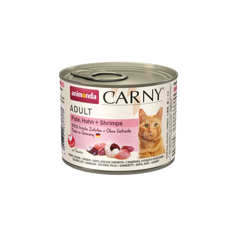 ANIMONDA Carny Adult - Indyk, Kurczak i krewetki 200g 24x 200g