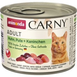 ANIMONDA Carny Adult - Kurczak, Indyk i królik 200g 24x 200g