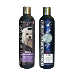 Zestaw dla Maltańczyka: Szampon i Odżywka SUPER BENO PROFESSIONAL