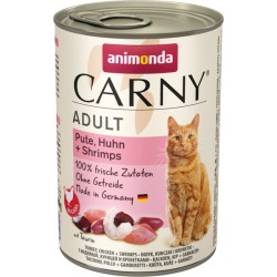 ANIMONDA Carny Adult - Indyk, Kurczak i krewetki 400g 24x 400g