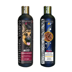 Zestaw dla Owczarka Niemieckiego: Szampon i Odżywka SUPER BENO PROFESSIONAL
