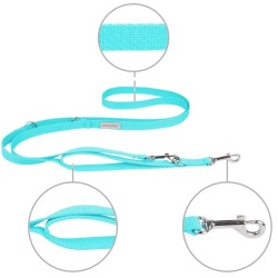 AMIPLAY Smycz regulowana 7 in 1 Samba - Turkusowa XL