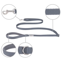 AMIPLAY Smycz regulowana Easy Fix Samba - Szara S