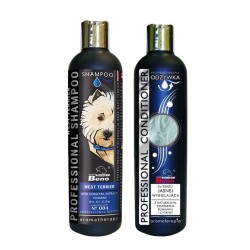 Zestaw dla West Terriera: Szampon i Odżywka SUPER BENO PROFESSIONAL