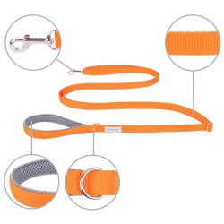 AMIPLAY Smycz regulowana Easy Fix Samba - Pomarańczowa XL