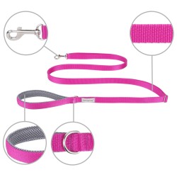 AMIPLAY Smycz regulowana Easy Fix Samba - Różowa XL