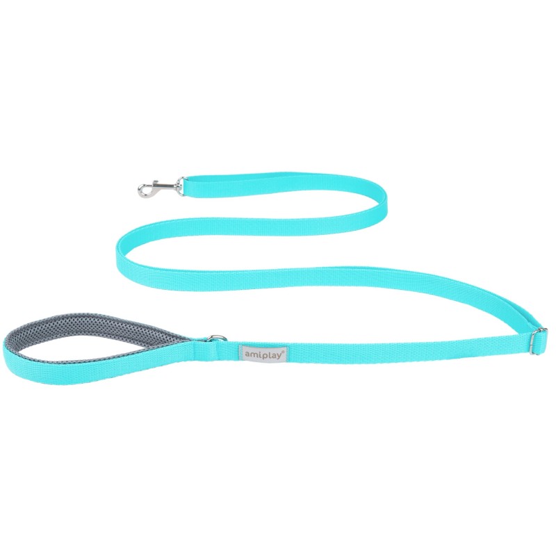 AMIPLAY Smycz regulowana Easy Fix Samba - Turkusowa XL