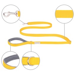 AMIPLAY Smycz regulowana Easy Fix Samba - Żółta XL