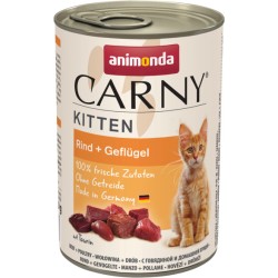 ANIMONDA Carny Kitten - Wołowina i drób 400g 12x 400g
