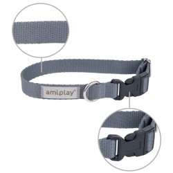 AMIPLAY Obroża regulowana Samba - Szara M
