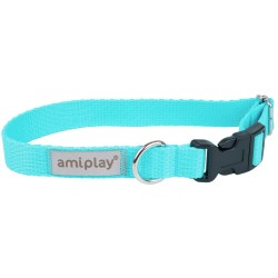 AMIPLAY Obroża regulowana Samba - Turkusowa XL