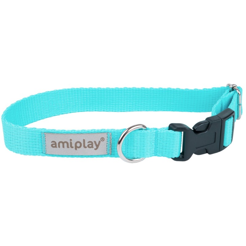 AMIPLAY Obroża regulowana Samba - Turkusowa XL