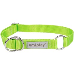 AMIPLAY Obroża półzaciskowa Samba - Zielona M