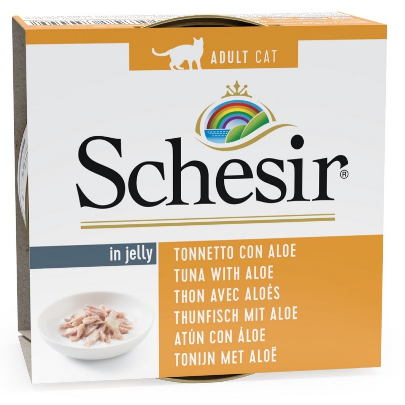 SCHESIR Cat Tuńczyk z aloesem w galaretce 85g (puszka)